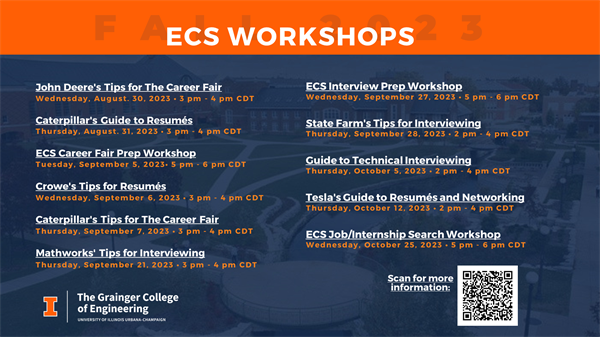 ECS 2023 Fall Workshops